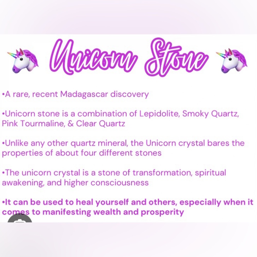 ‼️SOLD‼️Unicorn Stone Bracelet - Picture 6 of 6